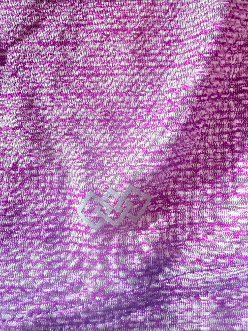 Women’s Heathered V-Neck Short Sleeve Tee - Pink - Picture 3 of 6